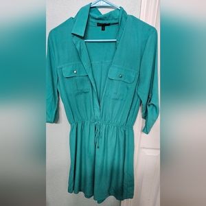 Blue long sleeve dress